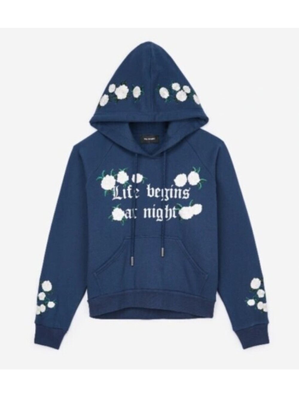 The Kooples Embroidered Roses Hoodie